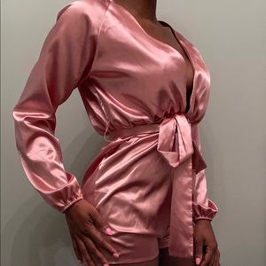 Pink romper/ jumpsuit
